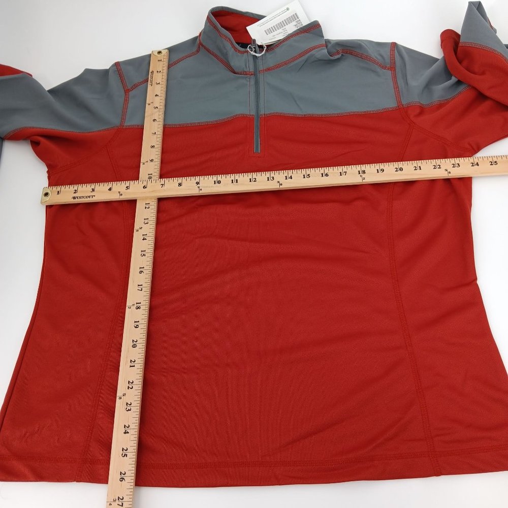 NORTH END LADIES BRICK/GRAY XXL SLEEVE SHIRT - Picture 4 of 16